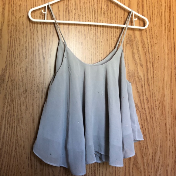 EUC Super Cute Bling Sparkling Glitter Crop Top - Picture 2 of 6